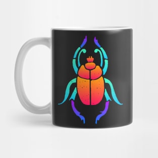 Trippy Psychedelic Rave Scarab Beetle Mug